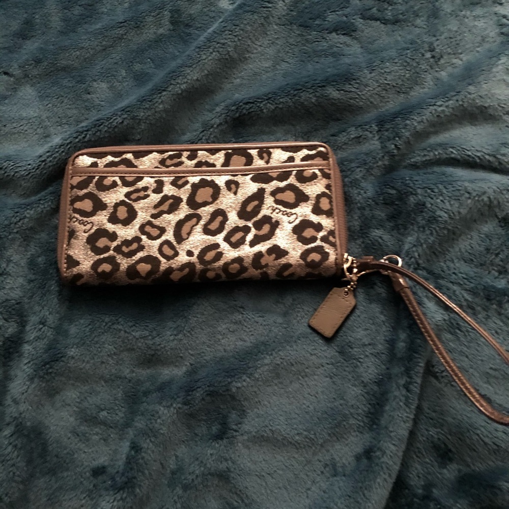 Coach Cheetah Print wristlet